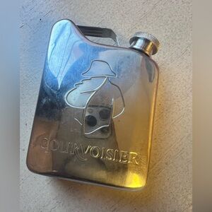 Courvoisier Silver Flask